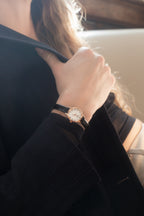 black & rose gold mini