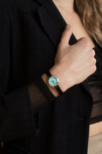 turquoise & silver mini