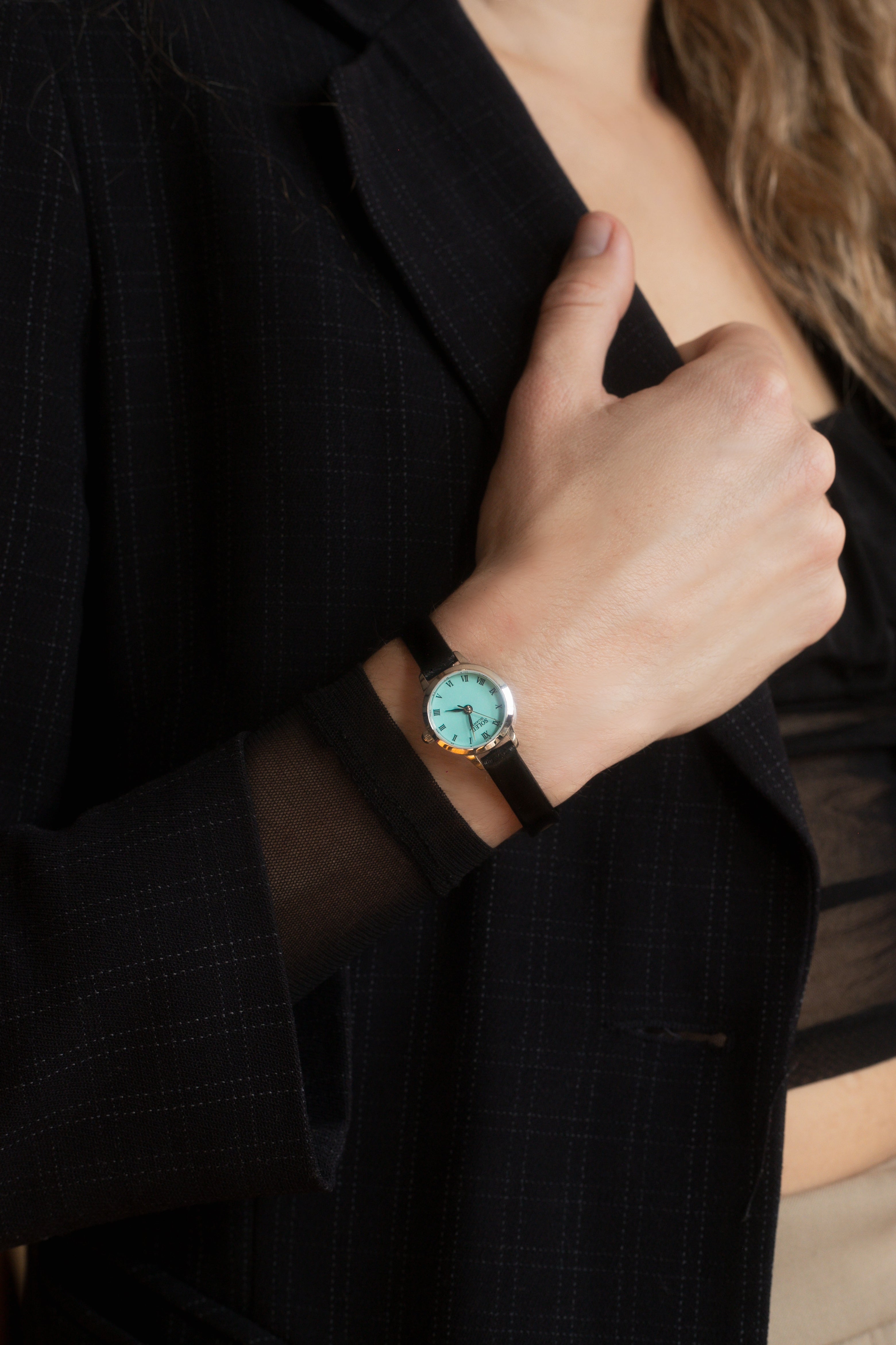 turquoise & silver mini