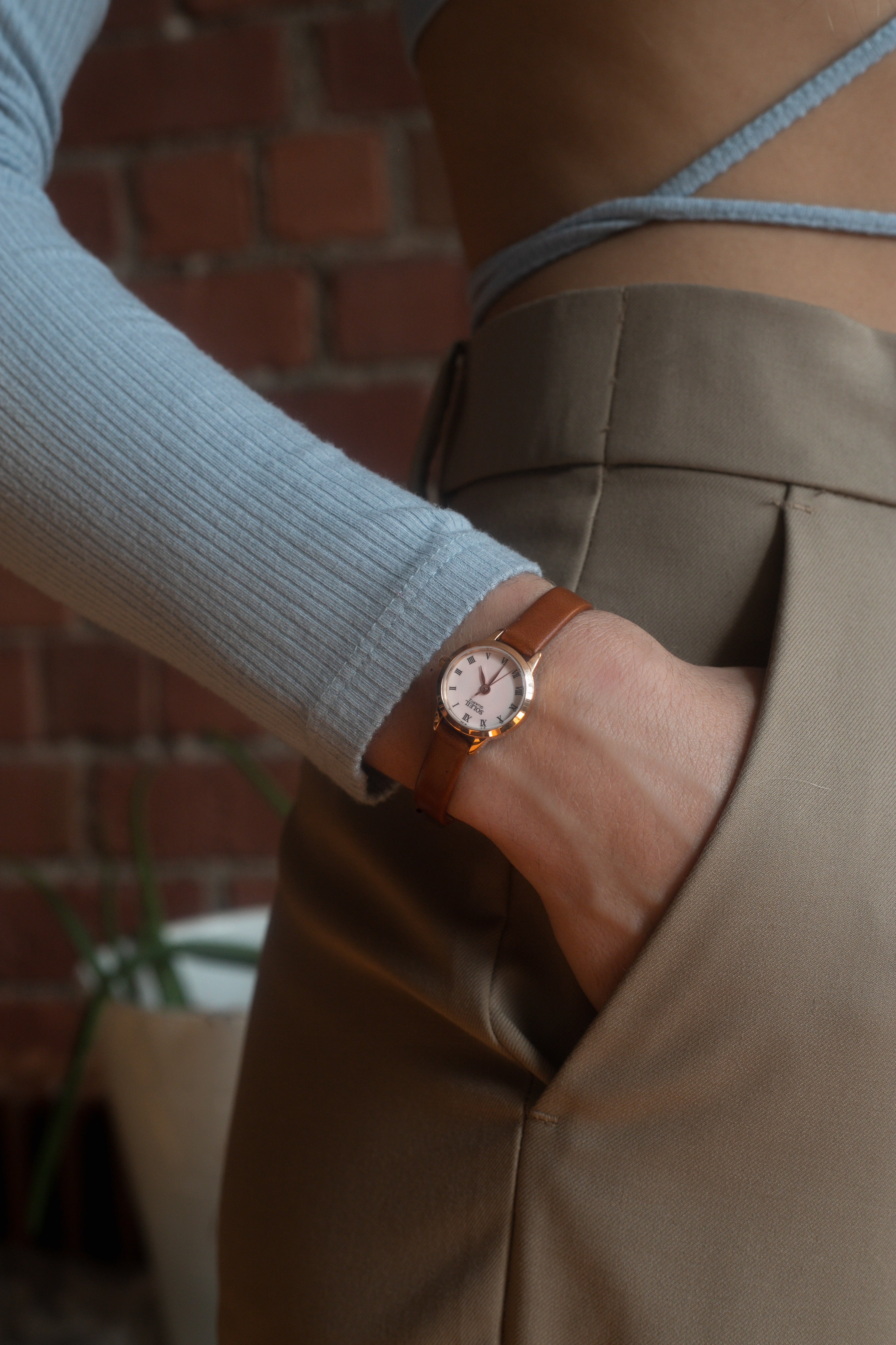 baby pink & rose gold mini