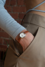 brown & silver mini