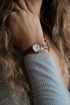 brown & silver mini