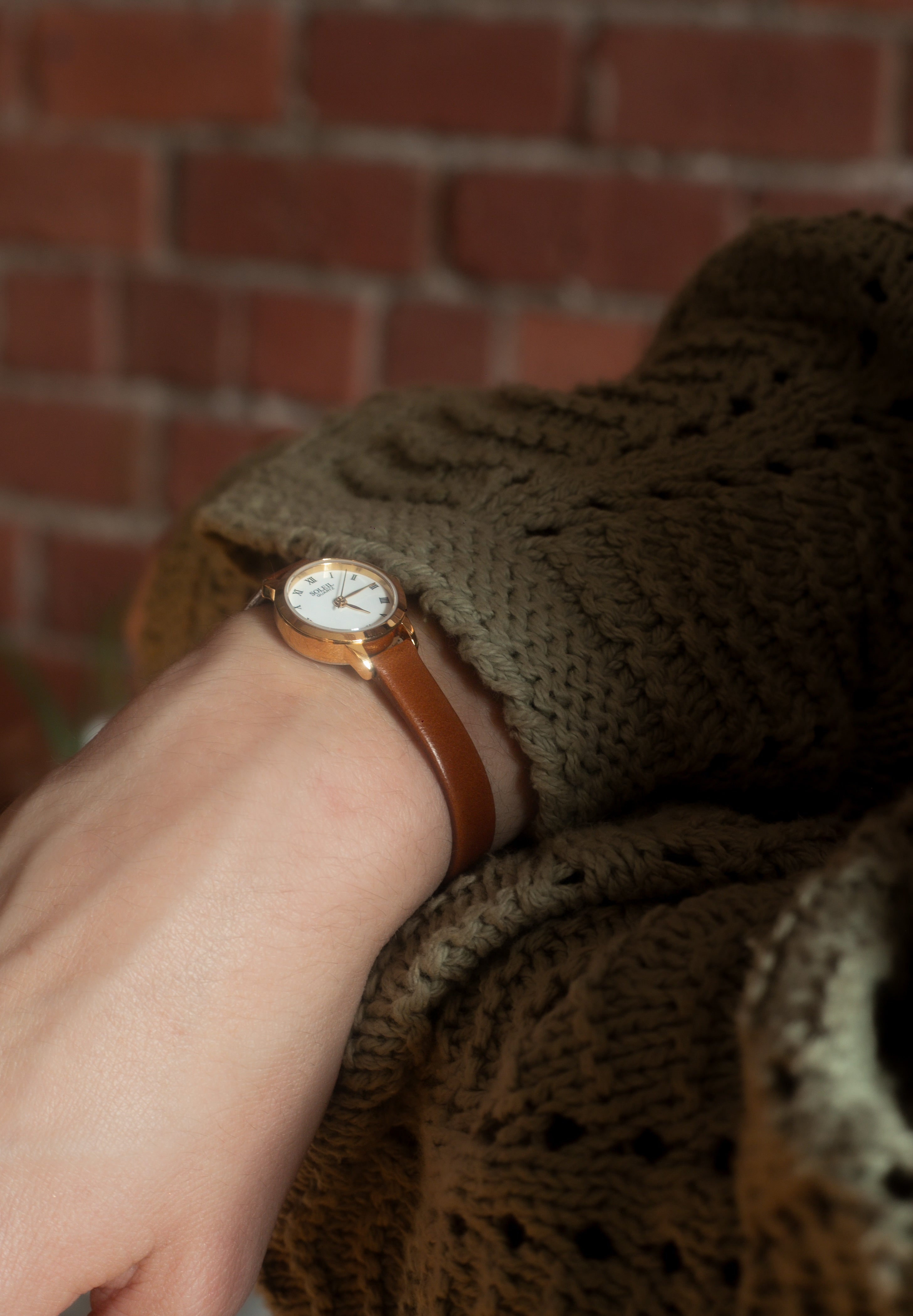 brown & gold mini
