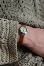pistachio & silver mini