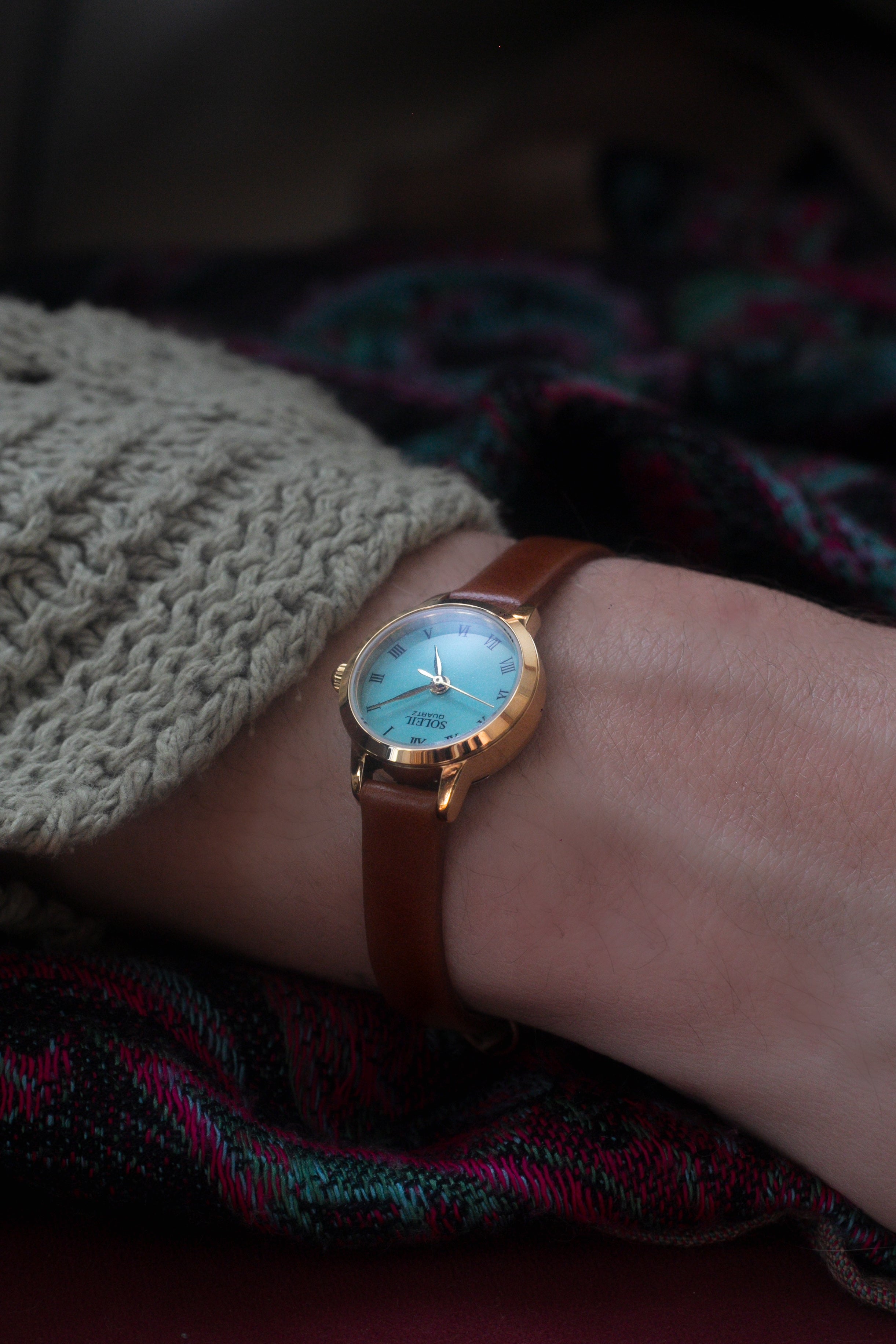 turquoise & gold mini