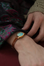 turquoise & gold mini