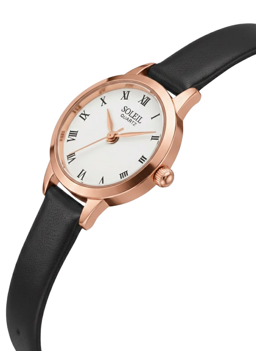 black & rose gold mini